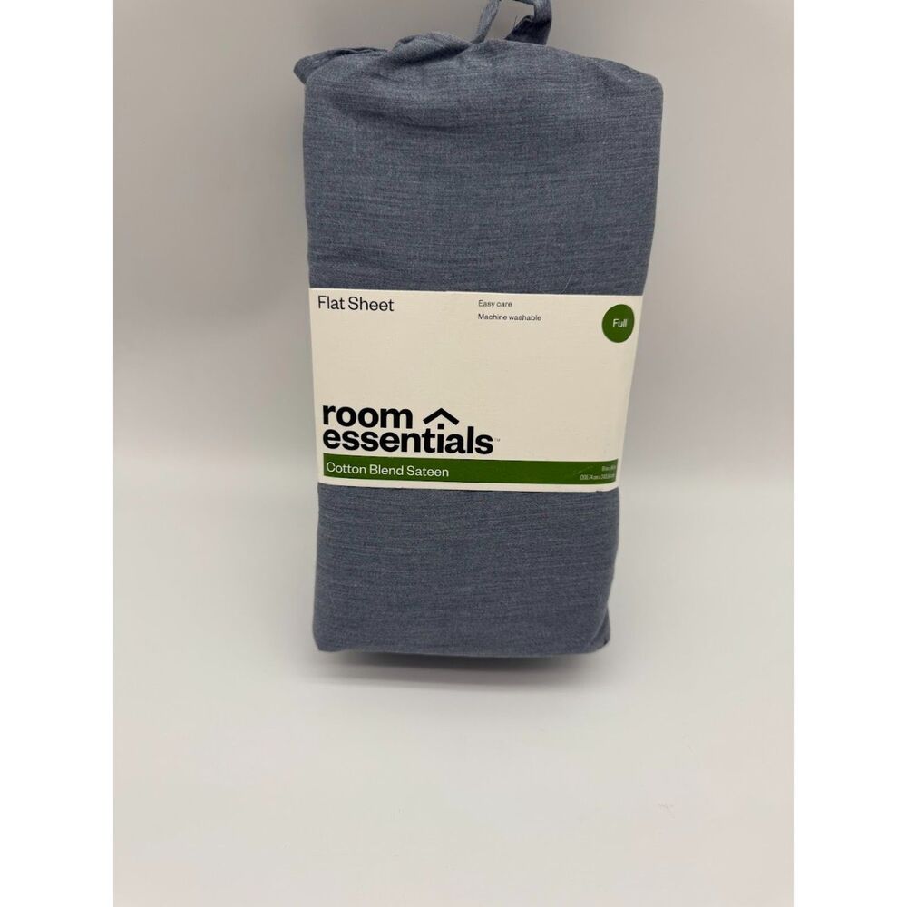 Room Essentials Full Size gray flat sheet